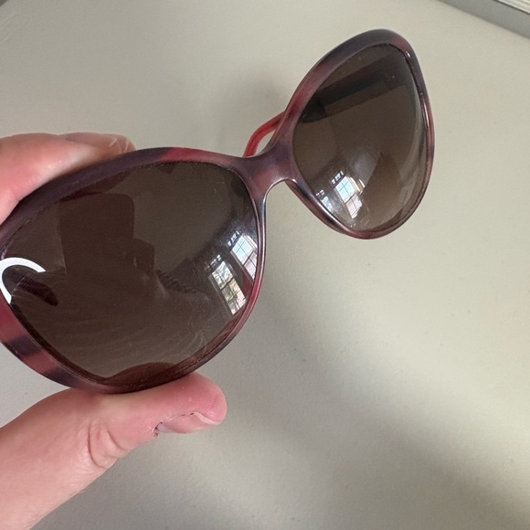 Marc by Marc Jacobs Sunglasses | Red-Pink & Brown Marble | 100% UV Protection - Picture 3 of 11